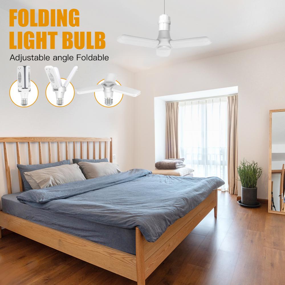 Kedia LED Bulb E27 Fan Blade Lamp Foldable Led Light Bulb Adjustable Led Lamp Industrial Home Ceiling Garage Lighting Lights Hot
