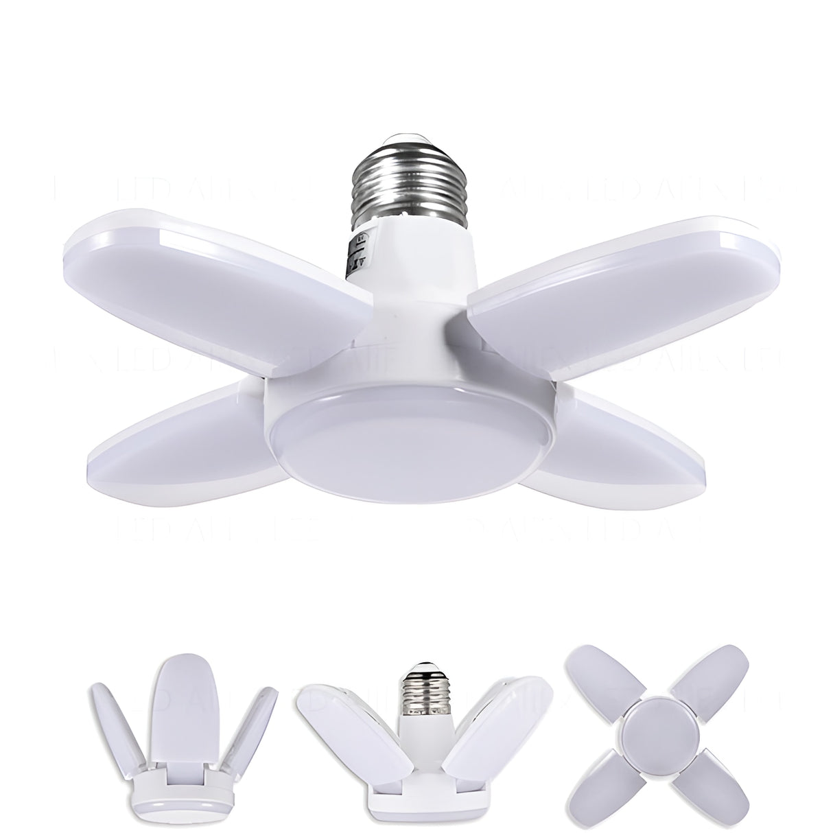 E27 LED Bulb Fan Blade Timing Lamp 220V 110V 28W 360°Foldable Led Industrial Light Bulb Lamp For Home Ceiling Light Garage Light