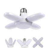 E27 LED Bulb Fan Blade Timing Lamp 220V 110V 28W 360°Foldable Led Industrial Light Bulb Lamp For Home Ceiling Light Garage Light
