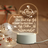 Mom Birthday and Mother Day Novelty Present Bedroom Night Light Decoration Lamp Thanksgiving Gift for Mommy