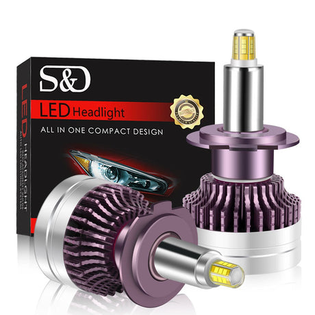 H7 LED Can bus 360 6000K Car Headlight Bulb H1 H11 H8 HB3 9005 HB4 9006 9012 HIR2 Led Auto Lamp 12 Sides CSP 25000LM Hi/Low Beam