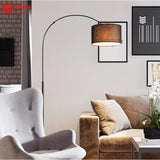 RSSER New Modern Nordic Big Sale Simple LED Floor Lamp Black White Standing Light Corner Apartment Lamp For Bedroom Decoration