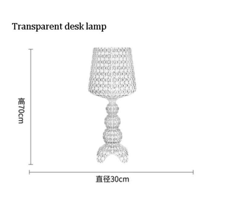 Italy Design Kartell Kabuki Table Lamps Acrylic Desk Lights Art Decor LED Standing Light Living Room Bedroom Hollow Floor Light