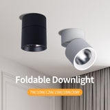 LED Downlight Foldable Ceiling Spotlight 10W 15W 20W Surface Mounted Aluminum Ceiling Spots Lamp For  Room Home Kitchen Bathroom
