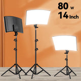 LED Fill Lamp Video Light Panel Bi-color 2700k-5700k Photography Lighting Live Stream Photo Studio Light with Tripod Stand