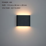 Led Up and Down Wall Lamp Outdoor Wall Light Waterproof Wall Sconce AC90-260V AU11