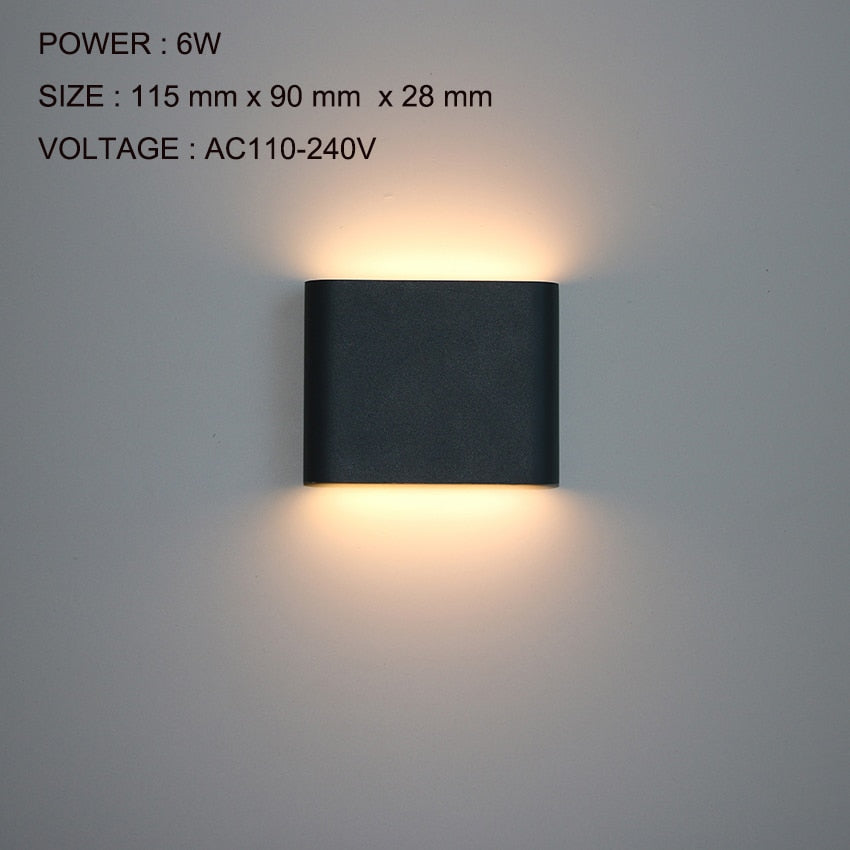 Led Up and Down Wall Lamp Outdoor Wall Light Waterproof Wall Sconce AC90-260V AU11