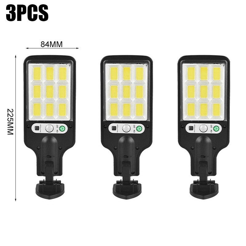 4PCS 2000LM Solar Led Light Outdoor Wall Lamp IP65 Waterproof With Motion Sensor for Home Patio Path Yard Pool Garden Lighting