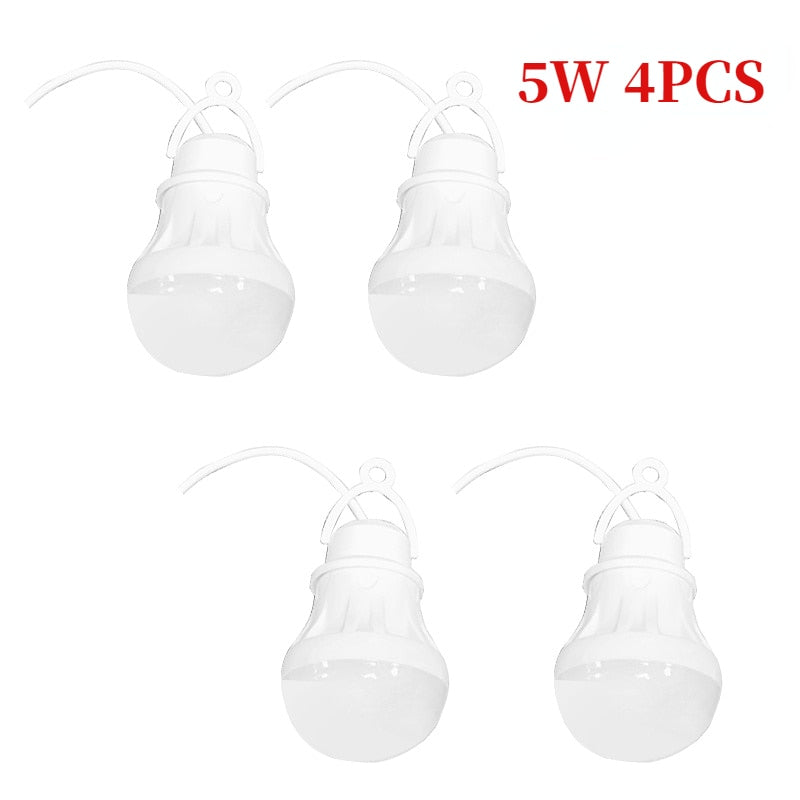 LED Lantern Portable Camping Lamp Mini Bulb 5V USB Power Book Light Reading Student Study Table Lamp Super Birght for Outdoor