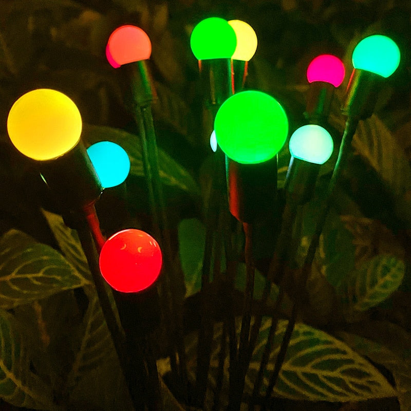 LED Light Outdoor Solar  firefly lamp Waterproof Garden  Home Camping Exterior Decoration Motion Sensor  floor lamp