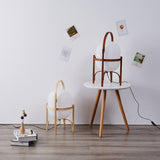 Modern Solid Wood Floor Lamp Wooden Basket Glass Table Lamp Personality Creativity Simple Japanese Home Stay Bedside Living Room