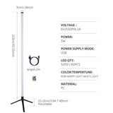 103CM RGB LED Floor Lamp Smart Remote Control Modern Corner Floor Lamp Atmospheric Standing Stand Light Christmas Decors Lighting