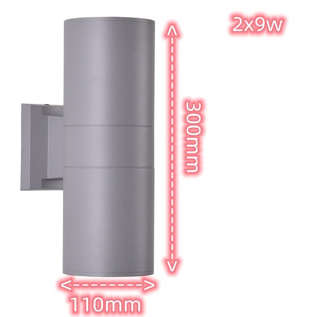 Waterproof Home Decor 6W 12W 18W 220 230V COB LED Wall Lamp Wall Light for Indoor Outdoor Porch Street Path Lighting