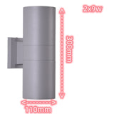 Waterproof Home Decor 6W 12W 18W 220 230V COB LED Wall Lamp Wall Light for Indoor Outdoor Porch Street Path Lighting