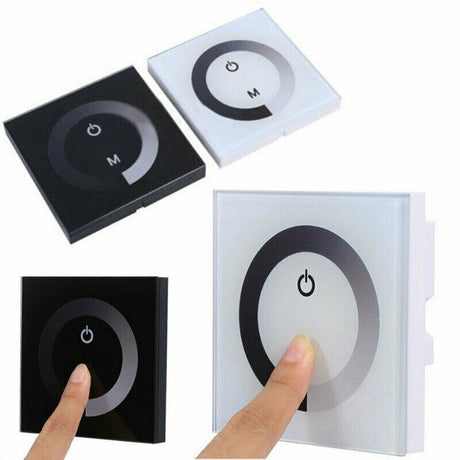 Dc 12v-24v Touch Panel Led Lights Dimmer Smart Controller Wall Mounted Switch Lights Controller Dc Panel Touch Switch Hardware