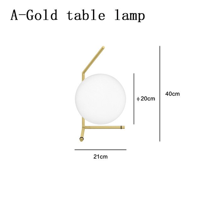 Modern Glass Ball floor lamps table lamp night light Nordic Simple Bedside Desk Home Decor LED Lustre Chandelier Light Lamparas