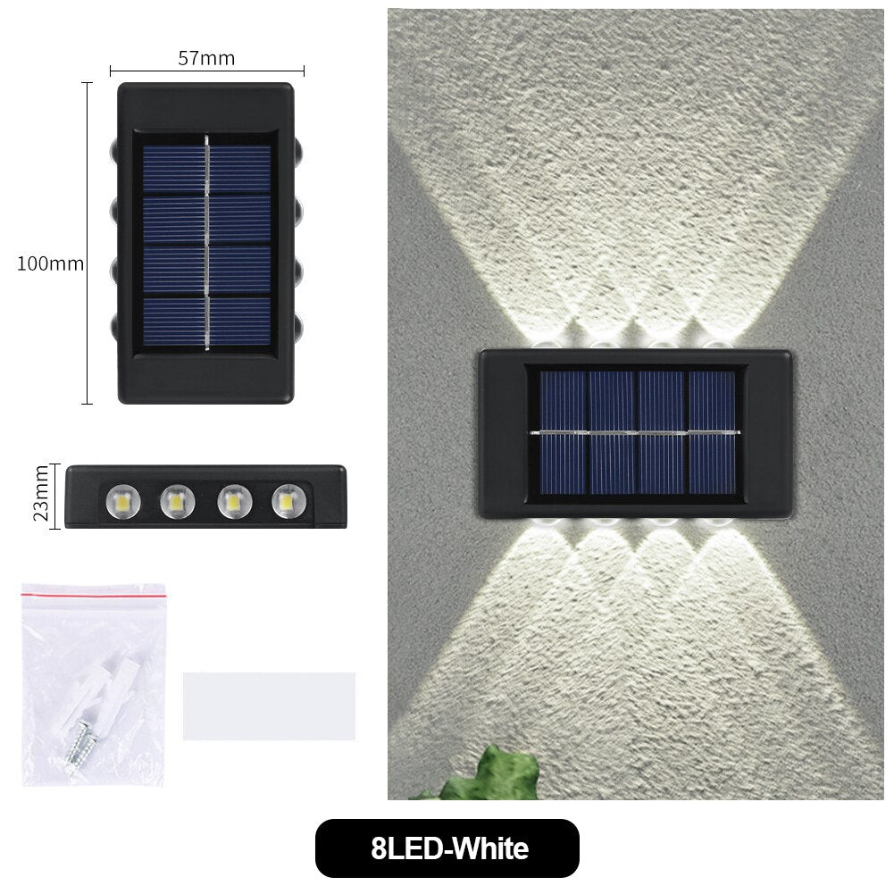 Solar Light Waterproof Solar Led Light Outdoor Sunlight Lamp for Garden Street Landscape Balcony Decor Solar Wall Lamp Outdoor