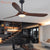 Luxury Natural Wooden Ceiling Fan Home Decorative Pendant Fan With Lamp Reversible Motor Suitable for Summer and Winter