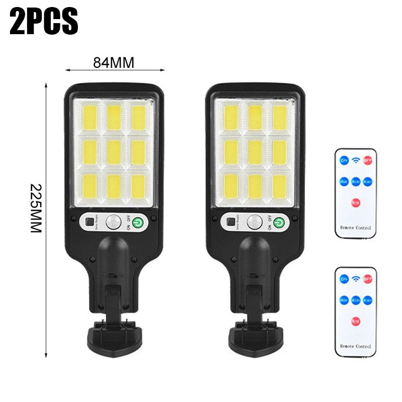 4PCS 2000LM Solar Led Light Outdoor Wall Lamp IP65 Waterproof With Motion Sensor for Home Patio Path Yard Pool Garden Lighting