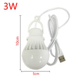 USB LED Bulb Portable LED Lamp Book Lights Outdoor Camping Light Indoor Reading Light Bulb Energy Saving Emergency Lamp