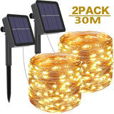 Solar String Fairy Lights 5m 50LED / 30M 300 LED Waterproof Outdoor Garland Solar Power Lamp Christmas For Garden Decoration