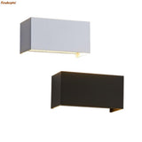 LED Waterproof 24W LED Wall Lamps Black/White Color Shell IP65 Waterproof Indoor Outdoor Lighting Aluminum Wall Light  arandela