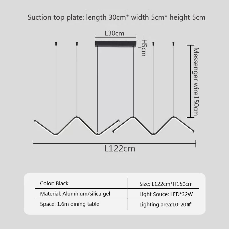 Modern LED Pendant Light Minimalist Chandelier For Dinning Room Kitchen Bar Restaurant Home Decor Led Lighting Remote Control