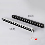 Creative Anti-Glare Linear Recessed Grille Line Lights 2W 4W 6W 10W 20W 30W Living Room Corridor Strip COB LED Ceiling Downlight