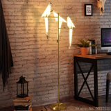 Nordic Acrylic Bird Floor Lamp for Living Room Luxury Paper Cranes Floor Ls Bedroom Paper Crane Lamp Bird Floor Lamp Fixture Led