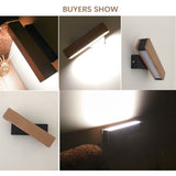 Nordic simple Wooden LED Wall Lamp Modern Adjustable Lighting bar restaurant Living room Porch Wall Lamps Corridor decor