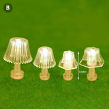 New 1PC 1:25 Mini Lighting Table Lamp Floor Lamp Dollhouse Miniatures Bedroom Floor Lamp Accessories