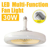 E27 LED Ceiling Fan Lamp 3-Gear Speed Cooling Fan Remote Control Fan Light Dimmable Ceiling Light Electric Fan Ventilator Lamp