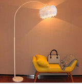 RSSER New Modern Nordic Big Sale Simple LED Floor Lamp Black White Standing Light Corner Apartment Lamp For Bedroom Decoration