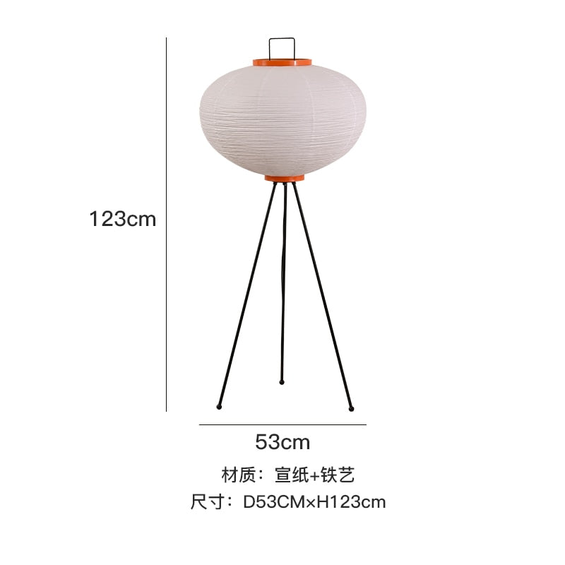 Japanese Akari Noguchi Yong Corner Standing Lamp for Living/Dining Room Decoration Designer Rice Paper Floor Lamp Foot Sofa Bar