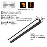 Waterproof LED Mirror 9W 12W Front Light AC220V Wall Mounted Bathroom Living Room Bedroom Makeup LED Wall Lamp ZJQ0004