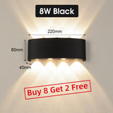 LED Wall Lamps IP65 Waterproof Outdoor/Indoor Stair Lighting A85-265V Up Down Light For Garden Living Room Wall Home Room Decors