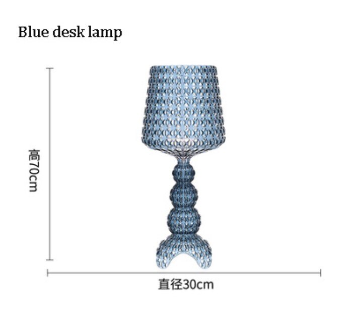 Italy Design Kartell Kabuki Table Lamps Acrylic Desk Lights Art Decor LED Standing Light Living Room Bedroom Hollow Floor Light