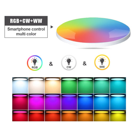3.0 Smart Ceiling Light Wi-fi RGBCW Led Ceiling Lamp Livingroom Home Decoration Smart Lamp For Alexa, Google Home