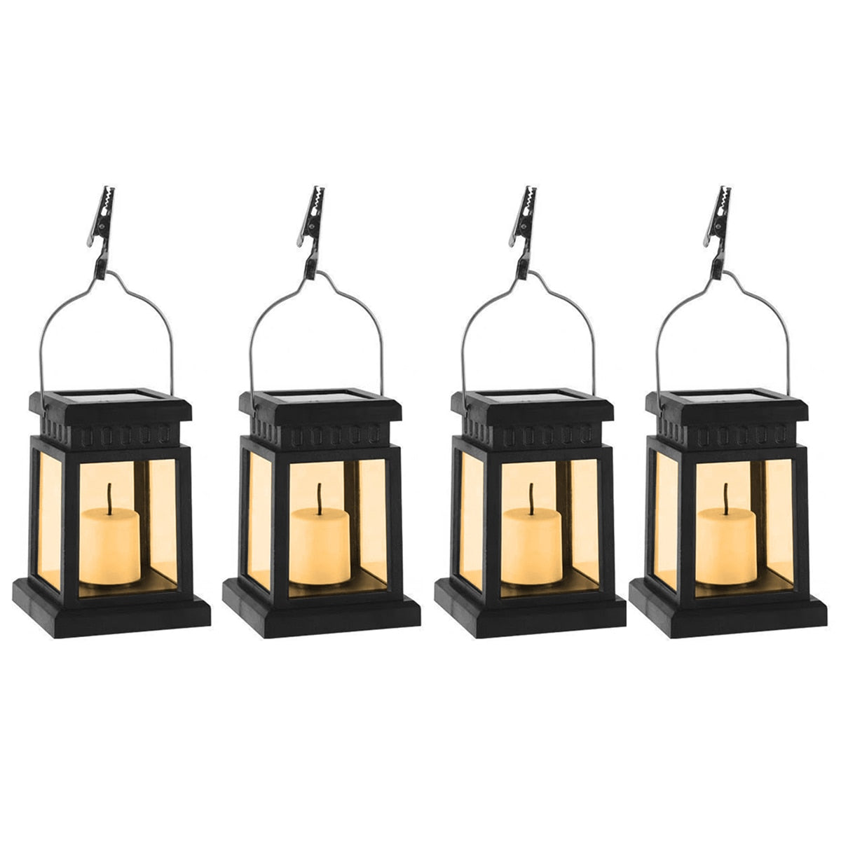 Garden Decor Outdoor Solar Lights Retro Palace Lantern Lights Hanging Candle Lamps Landscape Lighting Floor Lights Solar Lantern