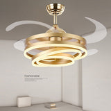 2023 Modern Ceiling Fan with Led Light Ventilator De Techno Con lumination Ceiling Fans Living Room Decors Chandelier with Fan