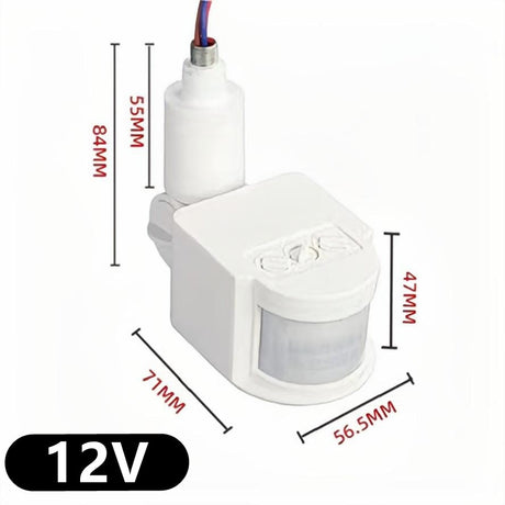 12V Motion Sensor 220V/110V PIR Movement Detector Automatic Infrared Wall Mount Timer Outdoor 24V LED Motion Sensor Light Switch