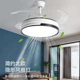 42 Inch 36W 47 Inch 48W Ceiling Lamp With Fan Remote Control Lnvisible Fan Blade Fan Chandelier Led Modern Ceiling Fans
