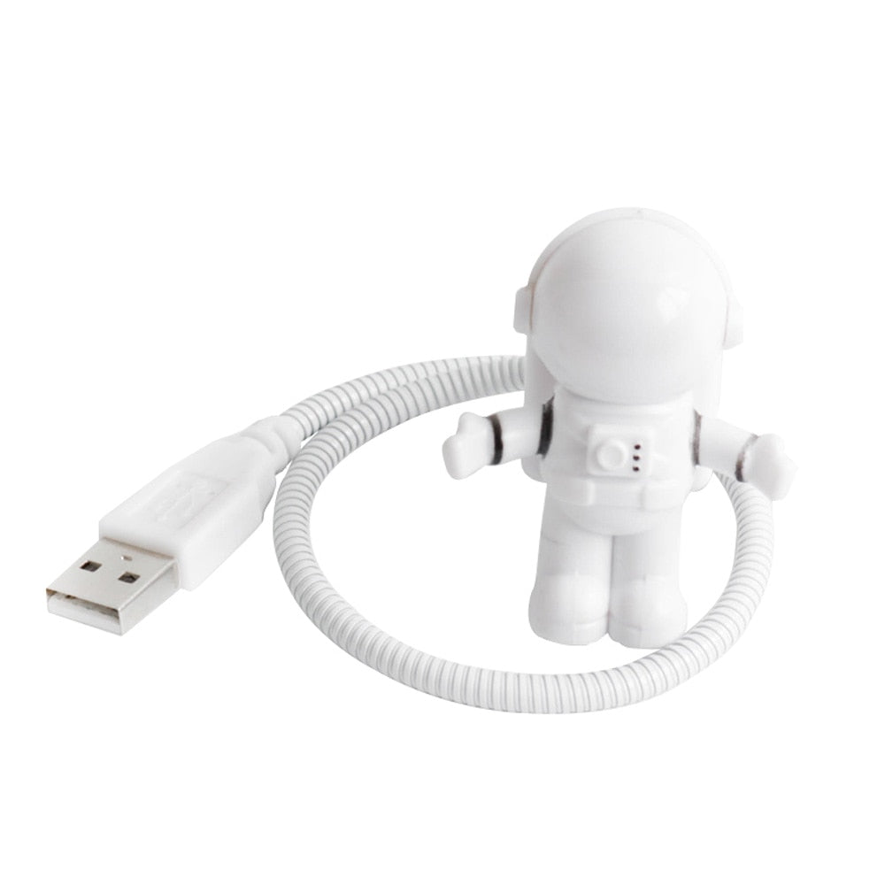 USB Night Light LED Astronaut Lamp Desk Lamp Flexible LED Nightlight 5V Reading Table Light Space Man Decoration Lamp For Laptop