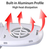 6500K 38W Cold White E27 LED Garage Light Deformable  AC175V-265V 3800LM Ceiling Fixture Lights Workshop Lamp