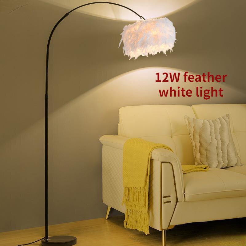 RSSER New Modern Nordic Big Sale Simple LED Floor Lamp Black White Standing Light Corner Apartment Lamp For Bedroom Decoration