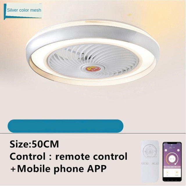 Modern LED lights with lights, fan lighting, remote control fan, Bluetooth application, intelligent ceiling fan light