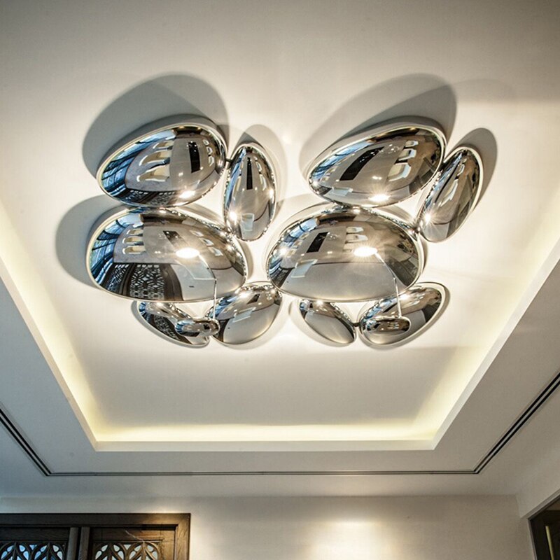 Fluid Led Ceiling Modern Water Drop Led Ceiling Lights Living Dining Room Led Ceiling Ch ...