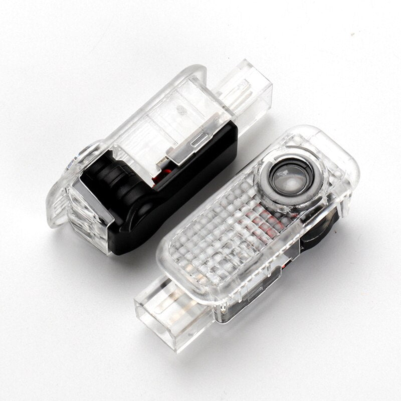 2pcs LED Ghost Shadow Projector Car Door Logo Light Custom Laser For AD A4 A6 A8 Q3 Q5 Q7 S3 S5 S7 RS Sline Floor Welcome Lamp