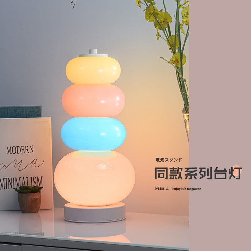 Candy String Rainbow LED Floor Lamp Nordic Novelty Glass Floor Light For Children Living Room Bedroom Vertical Lighting Fixtures