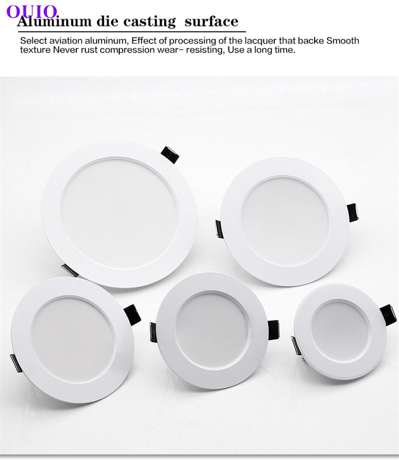 Recessed Round Dimmable Led Ceiling LED Downlight AC85V-240V Led Spot Light 7W 9W 12W 15W 18W Recess LED Downlight Waterproof